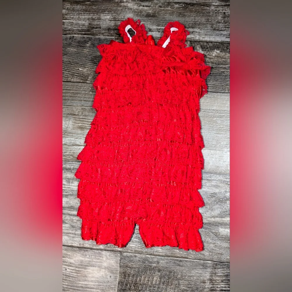 ✨NEW! 3 Ruffled Lacey Petti Rompers -Sz 6-18 Months